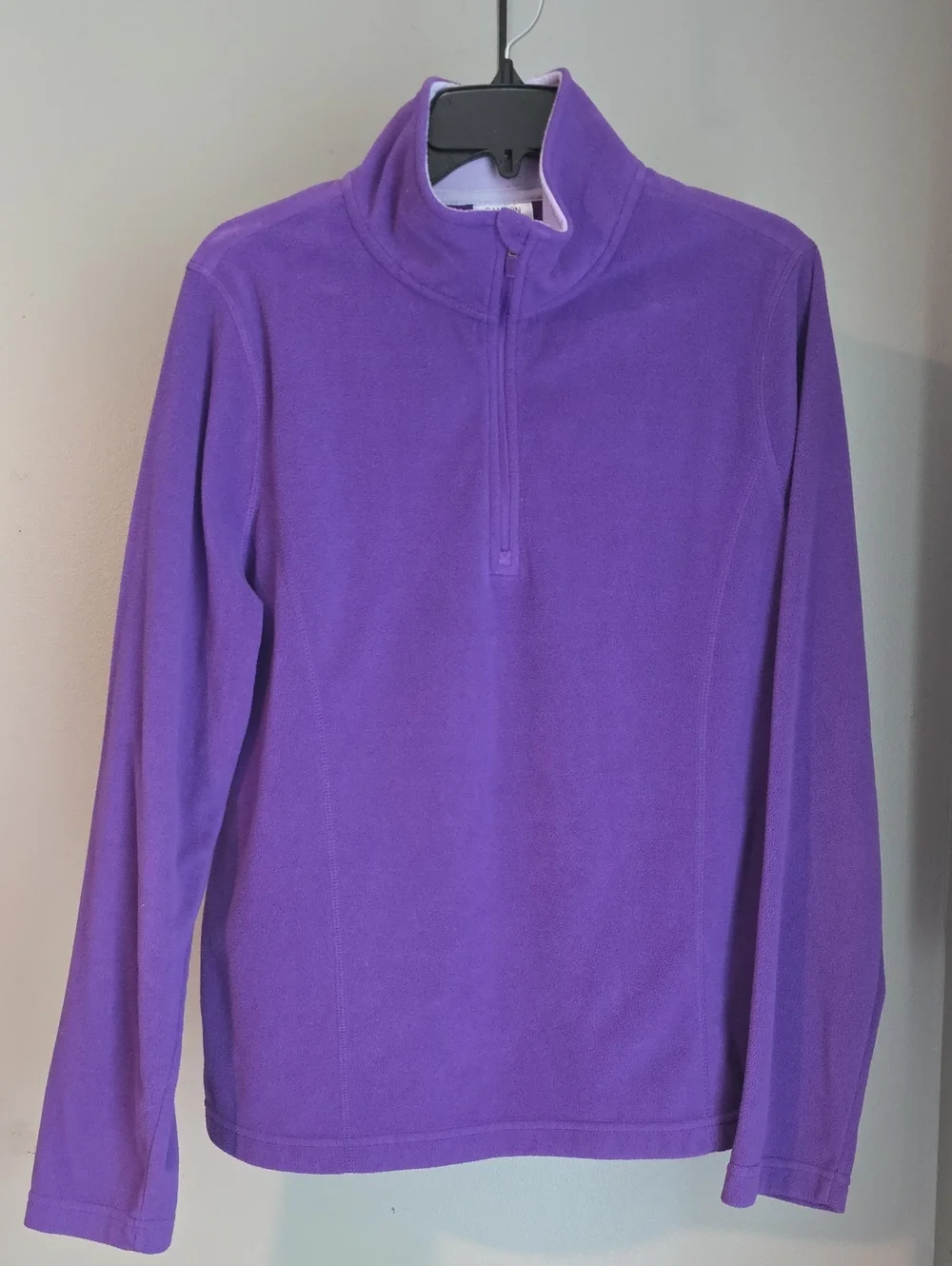 Danskin Purple Quarter-Zip Pullover Size L